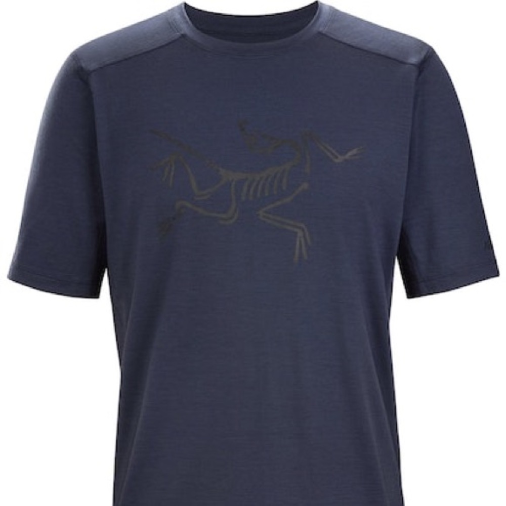 Arc'teryx Ionia Merino Wool Logo SS Men's shirt - XL - Navy